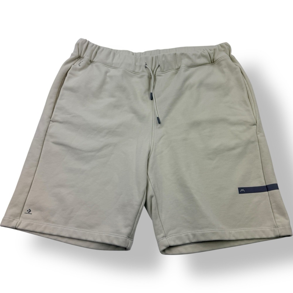 Converse‎ x A-COLD-WALL* Cream Elastic Waist Sweat Shorts Men's Size 2XL
